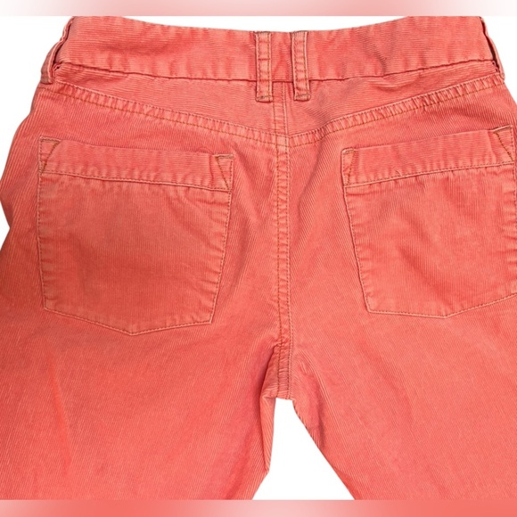 J. Crew At the Waist Boot Cut Favorite Fit Corduroy Pants in Coral in Size 6S - Picture 3 of 7